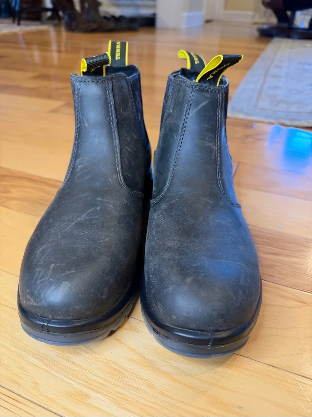 NWOT Terra Murphy Leather Chelsea Work Boots Soft Toe EH M 6.5 /W 8